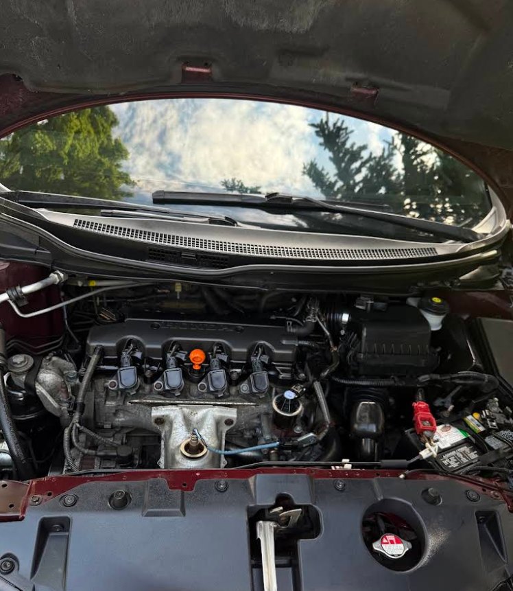 Kaytlin's Honda engine after repair